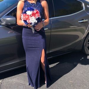 Dark Blue Prom Dress